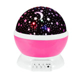 New Romantic Rotating Star Moon Sky Rotation Night Projector Light Lamp