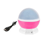 New Romantic Rotating Star Moon Sky Rotation Night Projector Light Lamp