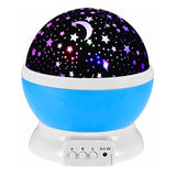 New Romantic Rotating Star Moon Sky Rotation Night Projector Light Lamp