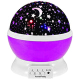 New Romantic Rotating Star Moon Sky Rotation Night Projector Light Lamp