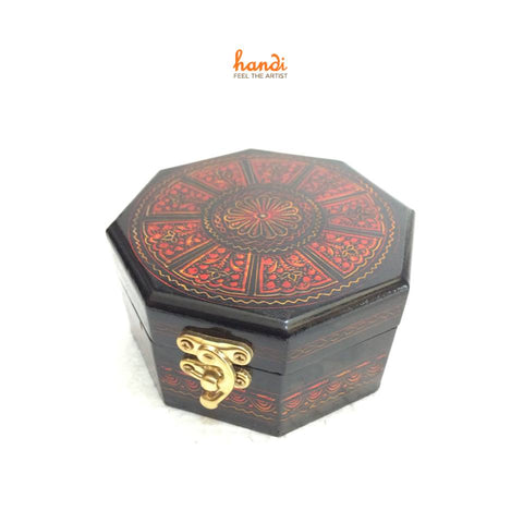 Wooden Circular Jewelry Box