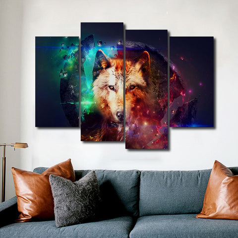 Colorful Fox Animals Canvas Painting Calligraphy Prints Home Decorative Wall Art Paintings Pictures For Living Room Bedroom