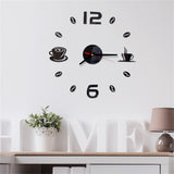 Digital Wall Clock Sticker Modern Design Clock DIY Clock Wall Kitchen Clock Living Room Home Decor diy Z307