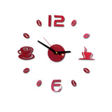 Digital Wall Clock Sticker Modern Design Clock DIY Clock Wall Kitchen Clock Living Room Home Decor diy Z307