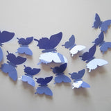 12 Pcs/Lot PVC 3D DIY Butterfly Wall Stickers Home Decor Poster for Kitchen Bathroom Adhesive to Wall Decals Decoration