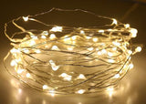 Feimefeiyou 50 100 LED Starry String battery Lights Fairy Micro LED Transparent Copper Wire for Party Christmas Wedding 5 colors