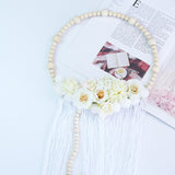 New Arrivals Nordic Style Wooden Beads Hair Ball Garland Tassel Wall Decoration Girl Hair Accessories Photography Props Hot Sale