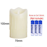 Flameless Tears shape LED Candles pillar scented bougie velas Electric wax Candle home Wedding Decoration for birthday party