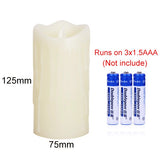 Flameless Tears shape LED Candles pillar scented bougie velas Electric wax Candle home Wedding Decoration for birthday party