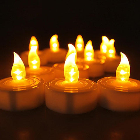 24pcs LED Tea Light Candles Householed velas led Battery-Powered Flameless Candles Church and Home Decoartion and Lighting