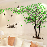 New arrival Lovers tree Acrylic crystal wall stickers DIY art wall decor stickers Living room tv sofa wall 3d decoration