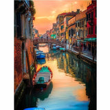 CHUNXIA Framed DIY Painting By Numbers City Landscape Acrylic Painting Modern Picture Home Decor For Living Room 40x50cm RA3303