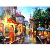 CHUNXIA Framed DIY Painting By Numbers City Landscape Acrylic Painting Modern Picture Home Decor For Living Room 40x50cm RA3303