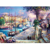 CHUNXIA Framed DIY Painting By Numbers City Landscape Acrylic Painting Modern Picture Home Decor For Living Room 40x50cm RA3303