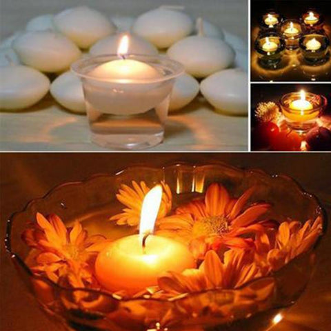 10Pcs/lot Floating Candles Romantic Round Water Disc Wedding Party Home Decoration #2