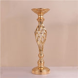 10PCS Gold Flower Vases Candle Holders Rack Stands Wedding Decoration Road Lead Table Centerpiece Pillar Party Event Candlestick