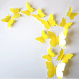 12pcs/set 3D Butterfly Wall Stickers Self-adhesive PVC Home Wall Decoration for Party Wedding Adesivo De Parede Dropshipping