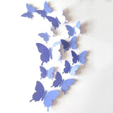 12pcs/set 3D Butterfly Wall Stickers Self-adhesive PVC Home Wall Decoration for Party Wedding Adesivo De Parede Dropshipping